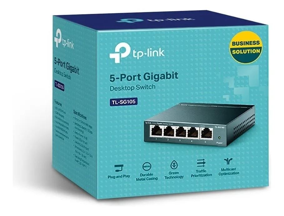 TP-LINK TL-SG105 5-PORT GIGABIT DESKTOP SWITCH